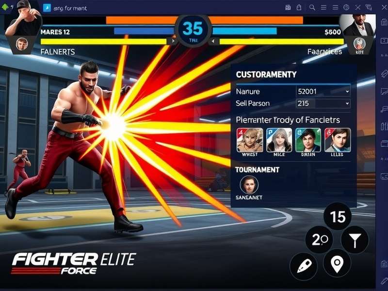 Fighter Elite Force character customization screen